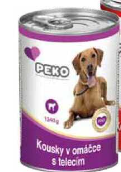 Konzerva PEKO pro psy telecí 1240g