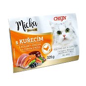 Micka CHEJN mit Hühnchen, Lachs-Stücken, schwarzen Johannisbeeren und Taurin 325 g