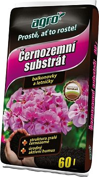 AGRO Schwarzerde. Substrat für Balkonpflanzen 60l