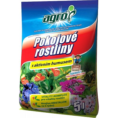 Agrosubstrat für Zimmerpflanzen 5 L.
