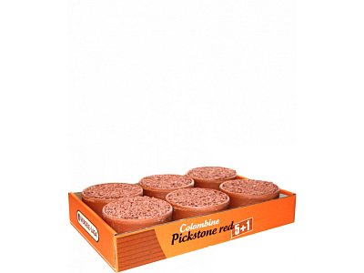 Gritschale rot 6 Stück (Colombine)