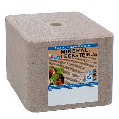 Salzblock grau - Mineralleckstein 10 kg