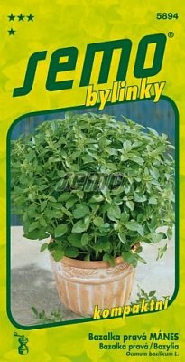 Bazalka pravá Mánes 0,8 g *** * translates to Basil Manes 0,8 g *** * in German.