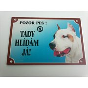 Dafiko Warnschild Achtung heller Briard-Hund