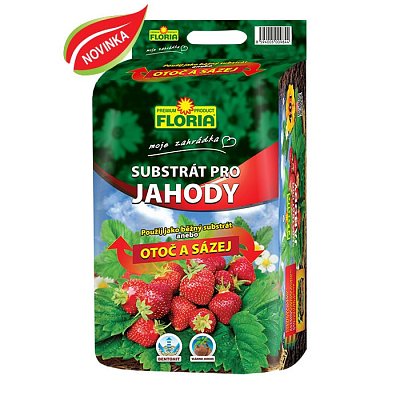 Floria Erdsubstrat für Erdbeeren 40 L "Drehen und pflanzen"