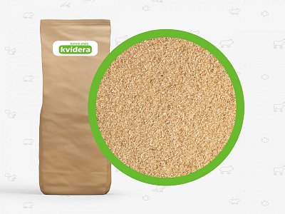 Futter Mischung Kvídera Weizenkleie für Tiere 1 Kg