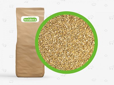 Mischfutter von Kvídera Gestampfte Hafer für Pferde 25 kg