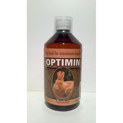 Optimin Kaninchen 500 ml. 

(Note: "Optimin" is a brand name and can be left untranslated in German.)