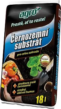 Agro Schwarzerde. Substrat für Balkonpflanzen 18l