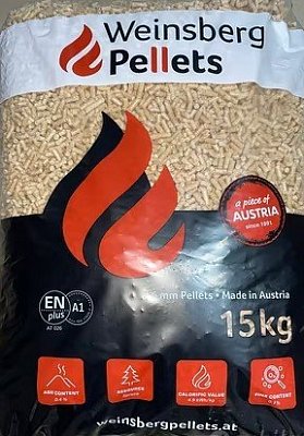 Dřevěné pelety 15 kg