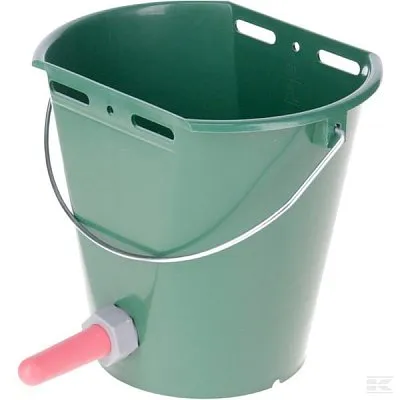 Stromfuttereimer für Kälber mit einem Sauger, Fassungsvermögen 8 l